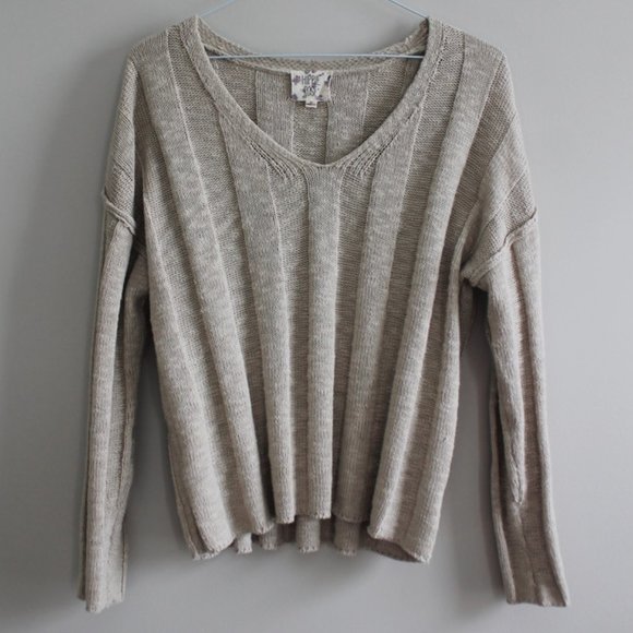 Hippie Rose Sweaters - Hippie Rose V-Neck Sweater